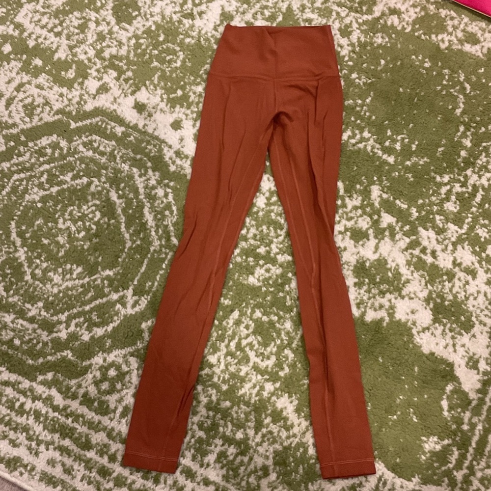 lululemon athletica Rust Orange Leggings New without tags